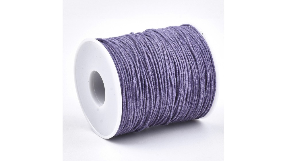 copy of Cordon en coton ciré 1mm noir