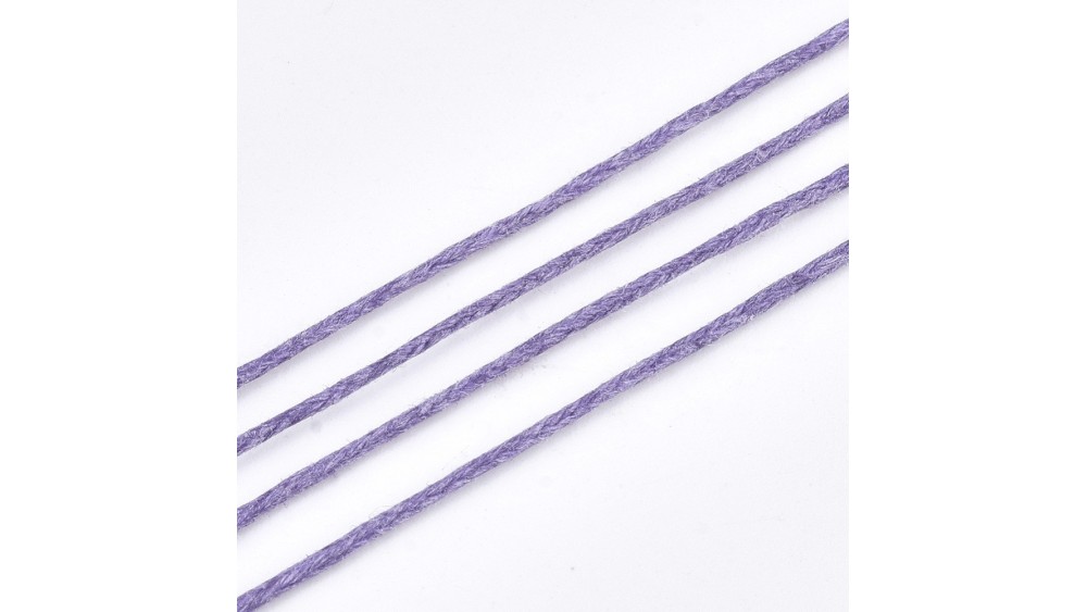 copy of Cordon en coton ciré 1mm noir