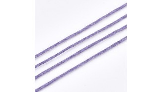 copy of Cordon en coton ciré 1mm noir