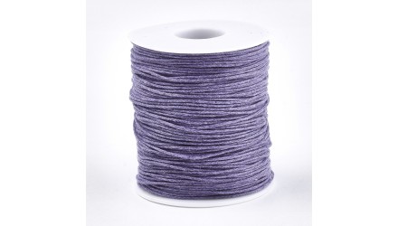 copy of Cordon en coton ciré 1mm noir