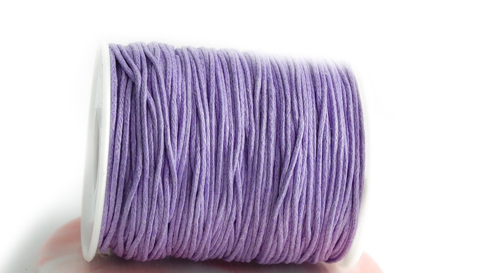 copy of Cordon en coton ciré 1mm noir