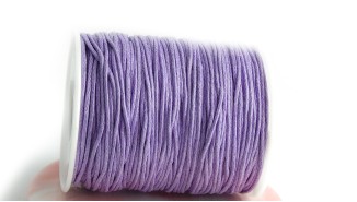 copy of Cordon en coton ciré 1mm noir