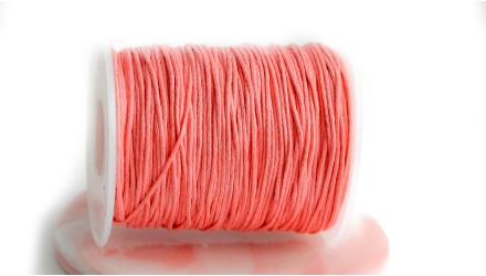 coton ciré rose candie 1mm