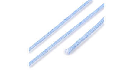 copy of Cordon en coton ciré 1mm noir