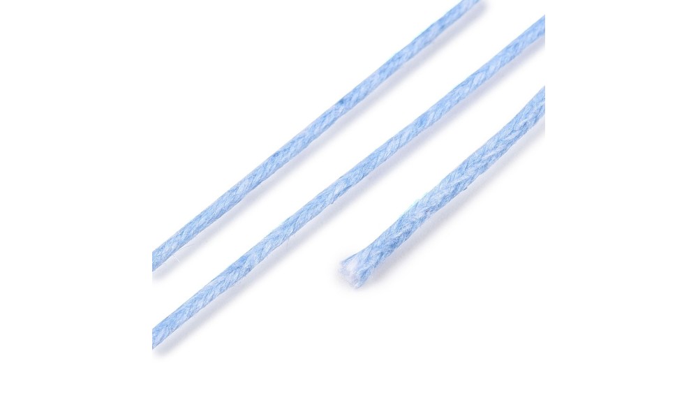 copy of Cordon en coton ciré 1mm noir