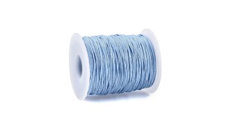 coton ciré bleu clair