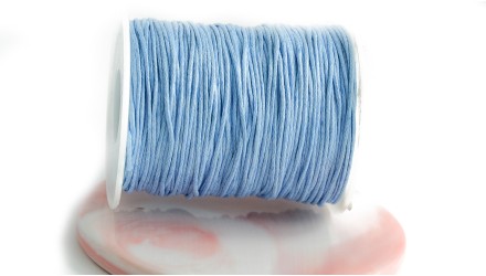copy of Cordon en coton ciré 1mm noir