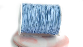 coton ciré bleu clair