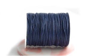 coton ciré bleu foncé