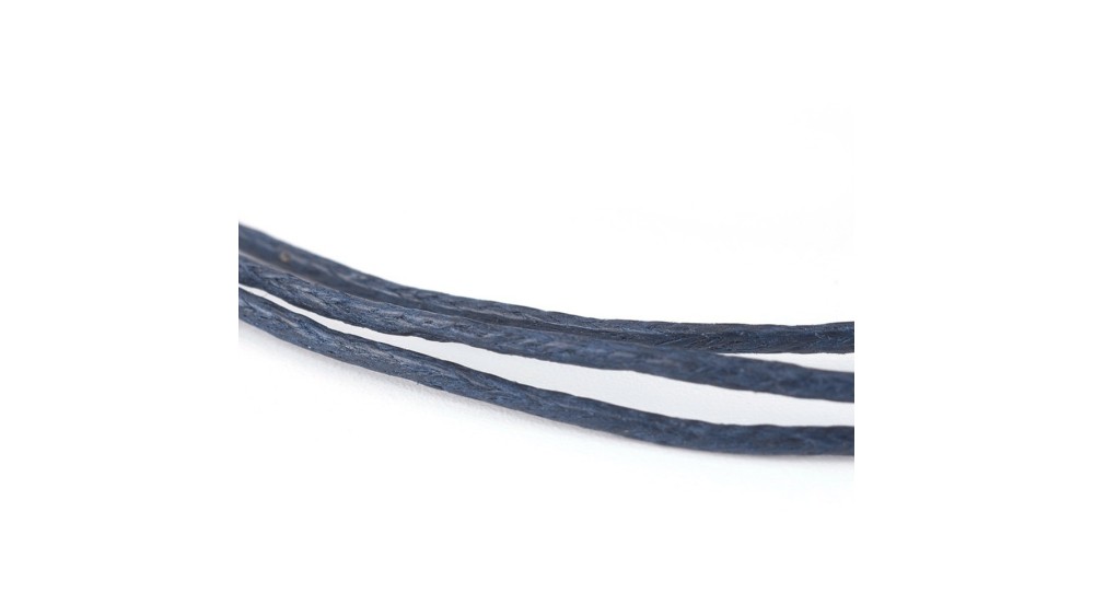 coton ciré bleu foncé