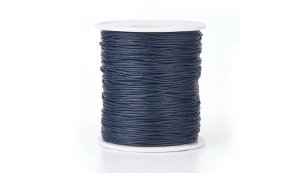 coton ciré bleu foncé