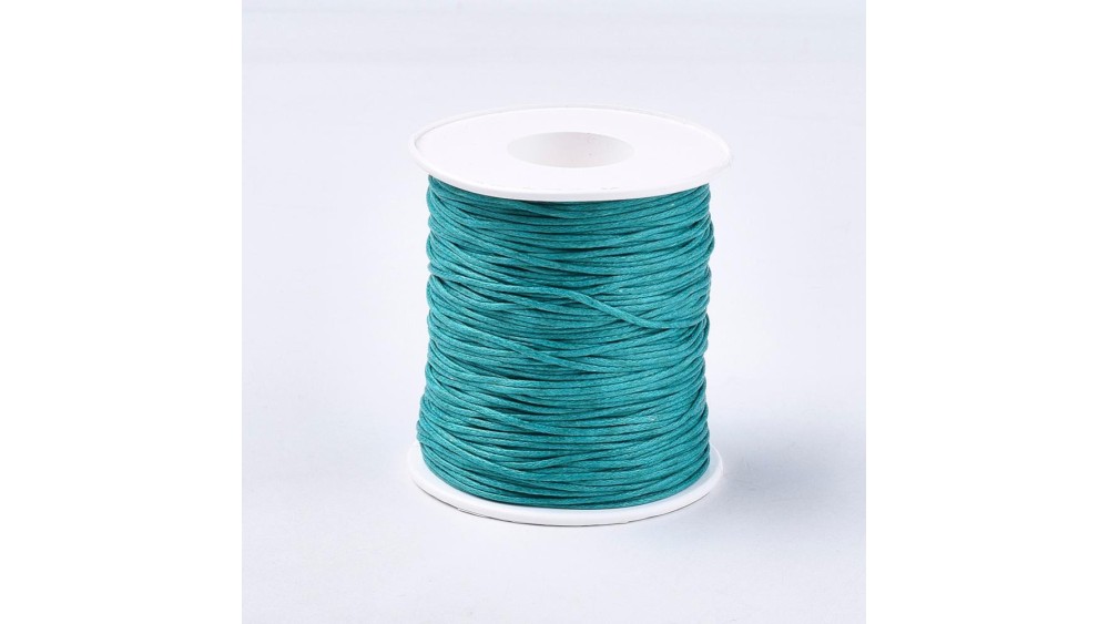 coton ciré vert canard 1mm