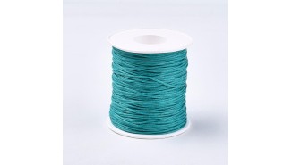 coton ciré vert canard 1mm