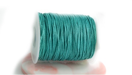 coton ciré vert canard
