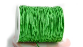 coton ciré vert prairie 1mm