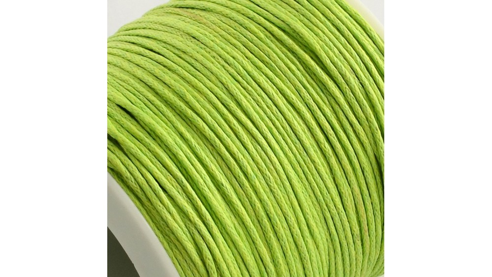 coton ciré vert anis