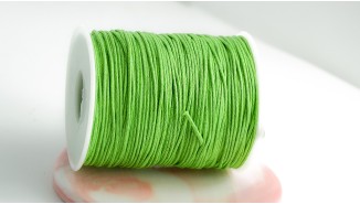 coton ciré vert anis