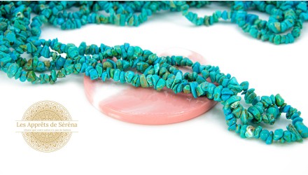 copy of Perles puces en agate naturelle bleu glacier
