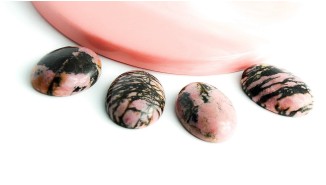 cabochon rhodonite naturelle
