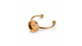 copy of Support bague serpent en acier inoxydable doré plaqué 18K