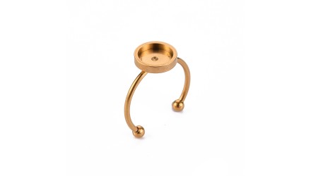 copy of Support bague serpent en acier inoxydable doré plaqué 18K