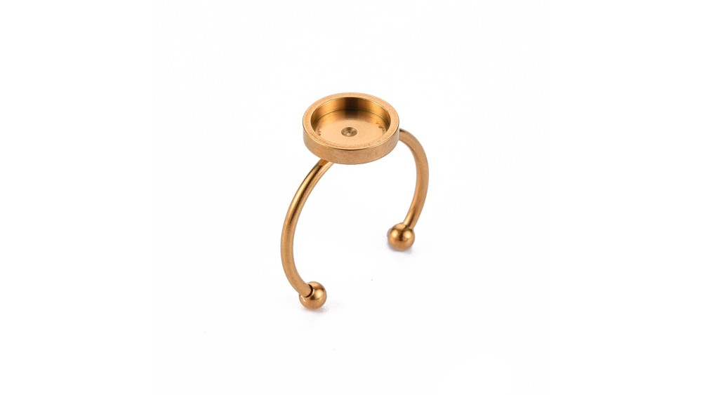 copy of Support bague serpent en acier inoxydable doré plaqué 18K