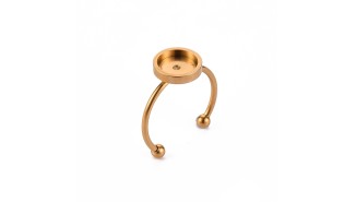 copy of Support bague serpent en acier inoxydable doré plaqué 18K