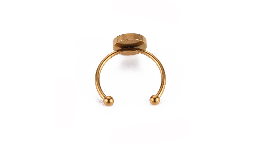 copy of Support bague serpent en acier inoxydable doré plaqué 18K