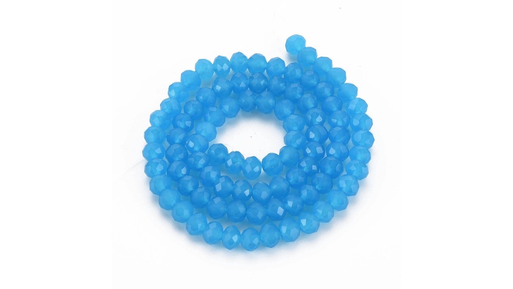 copy of 50 Perles abaques à facettes 8x6mm bleu opale