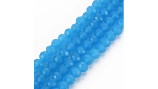 copy of 50 Perles abaques à facettes 8x6mm bleu opale