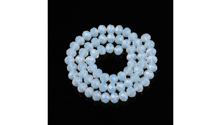 copy of 50 Perles abaques à facettes 8x6mm bleu opale
