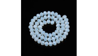 copy of 50 Perles abaques à facettes 8x6mm bleu opale