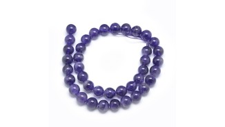copy of Perles à facettes 10mm agate naturelle teintée bleue