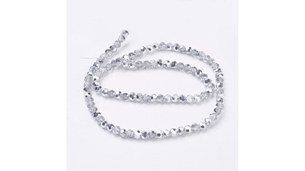 perle argent 4mm