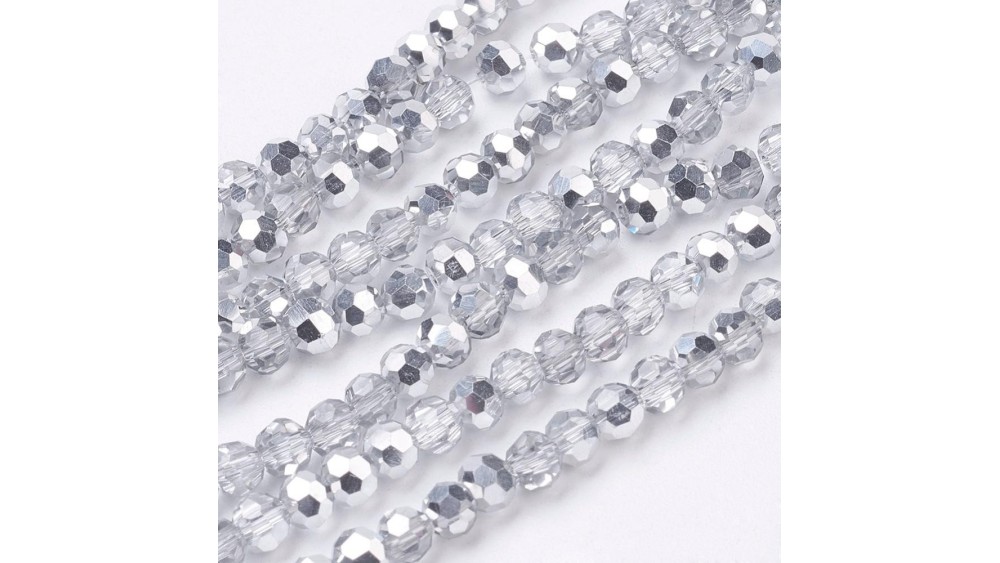 perle argent 4mm
