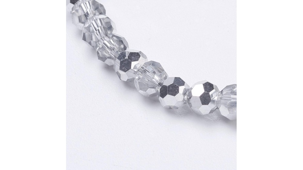 perle argent 4mm