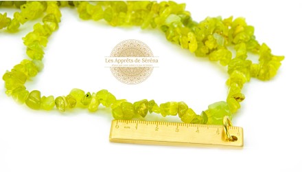 Sachet de 25 grs de perles puces en jade naturelle verte