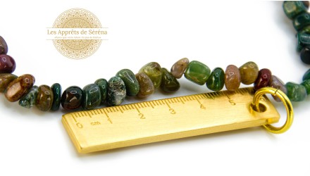 copy of Perles puces en agate naturelle bleu glacier