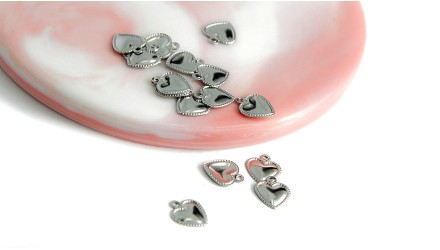 pendentif cœur acier