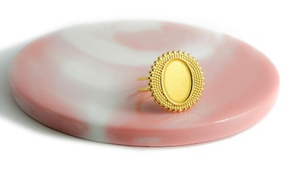 copy of Support bague serpent en acier inoxydable doré plaqué 18K