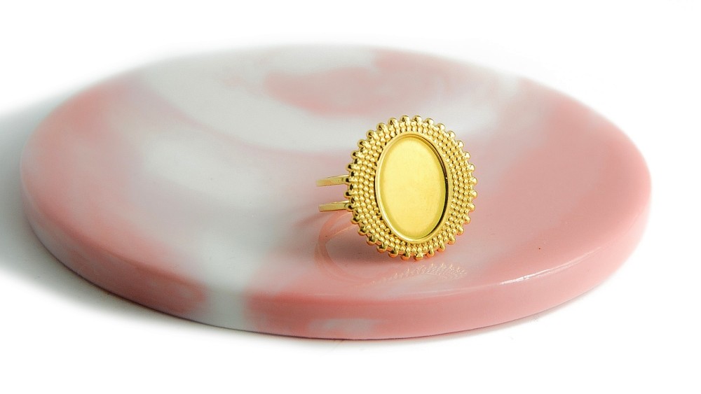 copy of Support bague serpent en acier inoxydable doré plaqué 18K