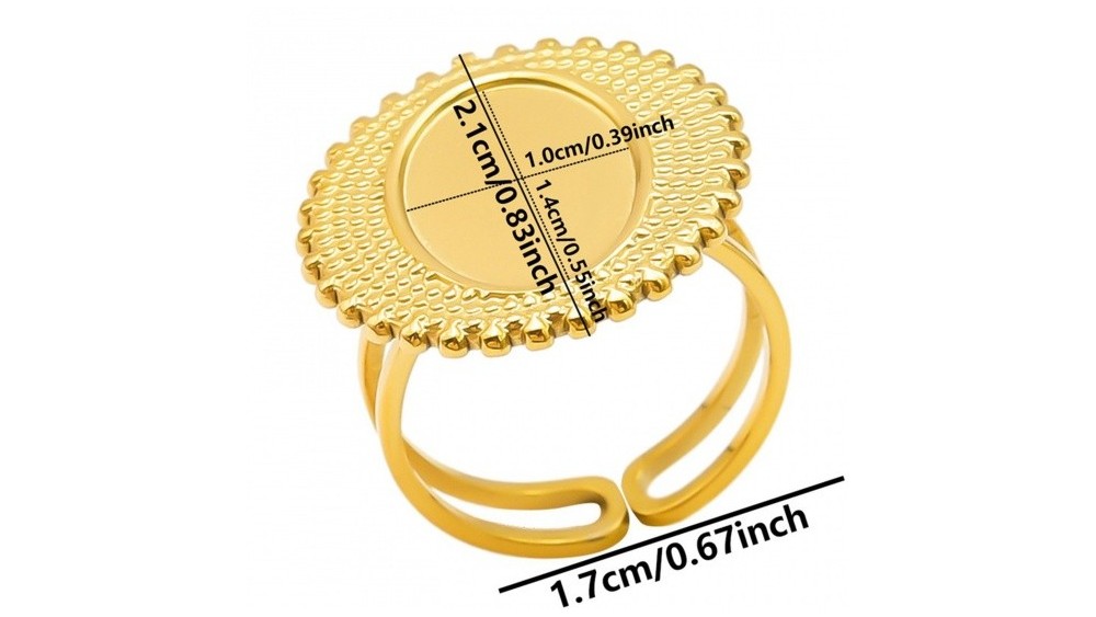 bague support 14x10mm