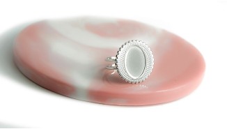 copy of Support bague serpent en acier inoxydable doré plaqué 18K
