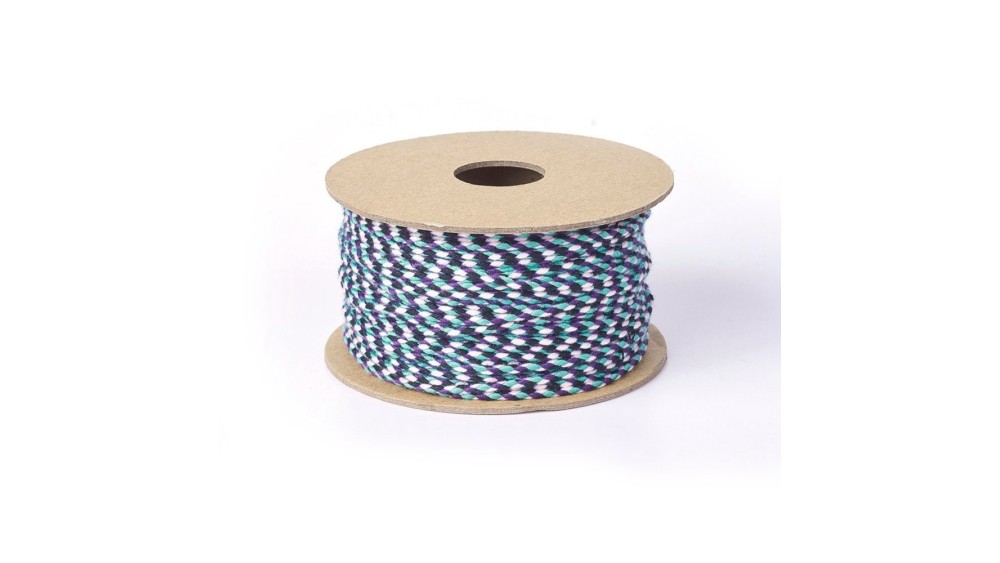 copy of Cordon en coton ciré 1mm noir