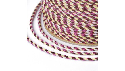 copy of Cordon en coton ciré 1mm noir