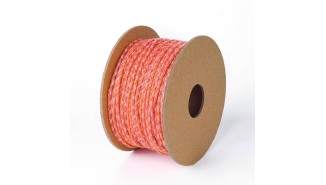 cordon 2mm rose et orange