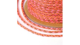 cordon coton rose et orange