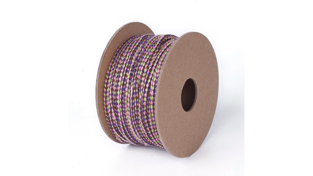 cordon coton 2mm violet