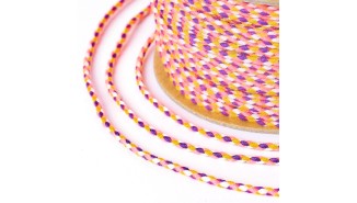 copy of Cordon en coton ciré 1mm noir