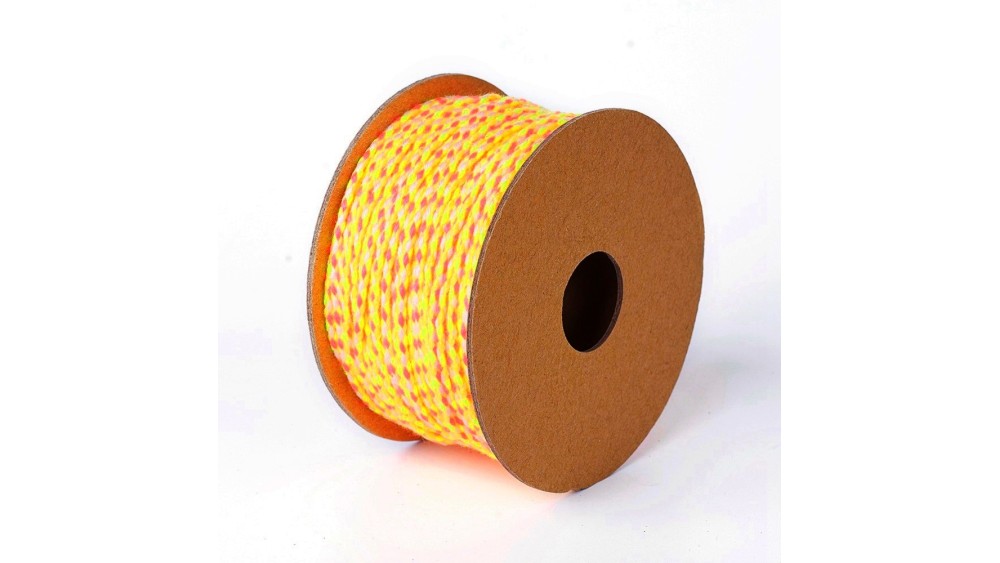 cordon jaune et orange 2mm